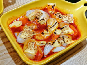 Spicy tteokbokki side dish